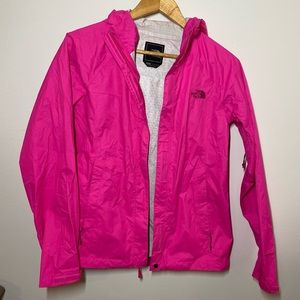 North Face - Hot Pink Hyvent Rain Jacket - 2.5L Sm